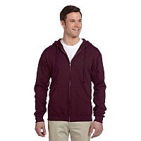 Adult 8 oz NuBlend Fleece Full-Zip Hooded Sweatshirt - ASH - 3XL(D0102HI3D67)