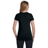 Ladies Junior Fit T-Shirt - BLAcK - S(D0102H7MYg2)