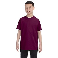 Gildan Youth Dryblend 50 Cotton/50 Poly T-Shirt 20F Maroon Large