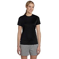 Ladies cool DRI with FreshIQ Performance T-Shirt - BLAcK - S(D0102HI338Y)