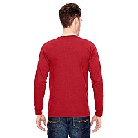 Adult 61 oz 100% cotton Long Sleeve T-Shirt - ASH - S(D0102H7D3AT)