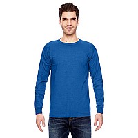 Adult 61 oz 100% cotton Long Sleeve T-Shirt - ASH - S(D0102H7D37P)