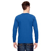 Adult 61 oz 100% cotton Long Sleeve T-Shirt - ASH - S(D0102H7D37P)