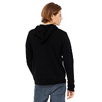 Unisex Triblend Sponge Fleece Full-Zip Hoodie - cHAR BLK TRIBLND - XS(D0102H78E06)