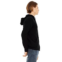 Unisex Triblend Sponge Fleece Full-Zip Hoodie - cHAR BLK TRIBLND - XS(D0102H78E06)