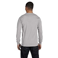 Mens 52 oz comfortSoft cotton Long-Sleeve T-Shirt - WHITE - S(D0102H7KTLP)