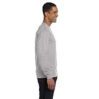 Mens 52 oz comfortSoft cotton Long-Sleeve T-Shirt - WHITE - S(D0102H7KTLP)