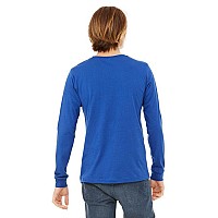 Unisex Jersey Long-Sleeve T-Shirt - RED - S(D0102H7WP3J)