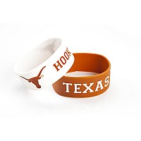 Texas Longhorns Bracelets - 2 Pack Wide