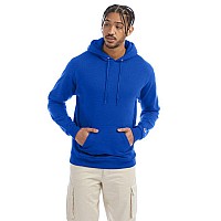 Adult Powerblend Pullover Hooded Sweatshirt - ROYAL BLUE HTHR - S(D0102HI3BPA)