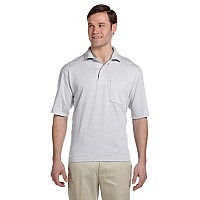 Adult SpotShieldPocket Jersey Polo - WHITE - L(D0102H2H767)