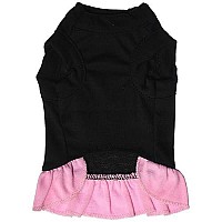 Rhinestone All About me Dress Black with Light Pink XS