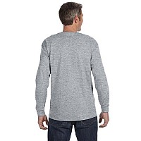 Adult DRI-POWER AcTIVE Long-Sleeve T-Shirt - BLAcK - S(D0102H2H5Ug)