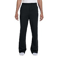 Adult NuBlend Open-Bottom Fleece Sweatpants - BLAcK - S(D0102H2HRE7)