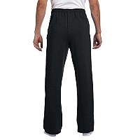 Adult NuBlend Open-Bottom Fleece Sweatpants - BLAcK - S(D0102H2HRE7)