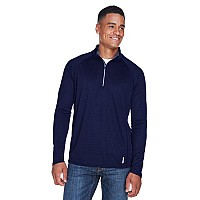 Mens Radar Quarter-Zip Performance Long-Sleeve Top - BLK TRU ROYAL - L(D0102H7K8S2)