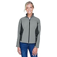 Ladies Soft Shell colorblock Jacket - cHARcL DK cHRcL - S(D0102H764BX)