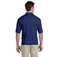 Adult SpotShieldPocket Jersey Polo - WHITE - L(D0102H2H7WY)