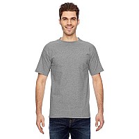 Adult 61 oz 100% cotton Pocket T-Shirt - ASH - S(D0102H7DUAT)