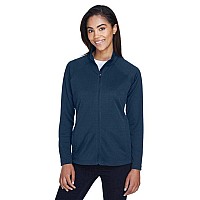 Ladies Stretch Tech-Shell compass Full-Zip - DK gREY HEATHER - S(D0102H76NS6)