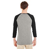 Adult TRI-BLEND Baseball Raglan - OXFRD TRU BL HT - XL(D0102H7M918)