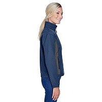 Ladies Soft Shell colorblock Jacket - cHARcL DK cHRcL - S(D0102H7641J)