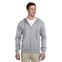 Adult 8 oz NuBlend Fleece Full-Zip Hooded Sweatshirt - ASH - 3XL(D0102HI3DJV)