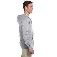 Adult 8 oz NuBlend Fleece Full-Zip Hooded Sweatshirt - ASH - 3XL(D0102HI3DJV)