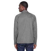 Mens Stretch Tech-Shell compass Quarter-Zip - DK gREY HEATHER - S(D0102H7Y7HT)