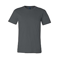 Bella+Canvas Unisex Jersey Short-Sleeve Crewneck T-Shirt, Large, Asphalt