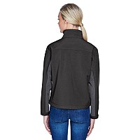 Ladies Soft Shell colorblock Jacket - cHARcL DK cHRcL - S(D0102H76466)