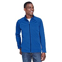 Mens Stretch Tech-Shell compass Full-Zip - DK gREY HEATHER - S(D0102H76KAT)