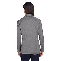 Ladies Stretch Tech-Shell compass Full-Zip - DK gREY HEATHER - S(D0102H76NRX)