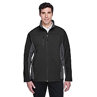 Mens Soft Shell colorblock Jacket - cHARcL DK cHRcL - S(D0102H7YRST)