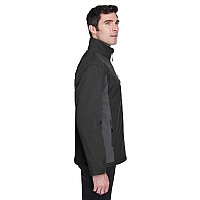 Mens Soft Shell colorblock Jacket - cHARcL DK cHRcL - S(D0102H7YRST)