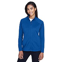 Ladies Stretch Tech-Shell compass Full-Zip - DK gREY HEATHER - S(D0102H76N98)