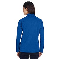 Ladies Stretch Tech-Shell compass Full-Zip - DK gREY HEATHER - S(D0102H76NAP)