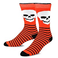 Teehee Novelty Young Men Halloween Fun Crew Socks 4Pair Skull Monster Ghost Face