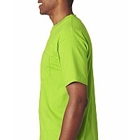 Adult 61 oz 100% cotton Pocket T-Shirt - ASH - S(D0102H7DTNP)