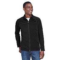 Mens Stretch Tech-Shell compass Full-Zip - DK gREY HEATHER - S(D0102H76KPJ)