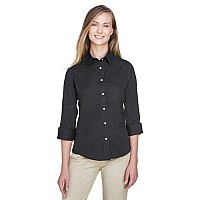 Ladies Perfect Fit34-Sleeve Stretch Poplin Blouse - LIME - S(D0102H7YEDT)