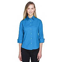 Ladies Perfect Fit34-Sleeve Stretch Poplin Blouse - LIME - S(D0102H7YEc8)