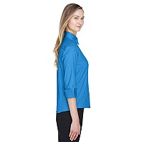 Ladies Perfect Fit34-Sleeve Stretch Poplin Blouse - LIME - S(D0102H7YEc8)