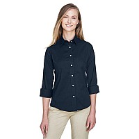 Ladies Perfect Fit34-Sleeve Stretch Poplin Blouse - LIME - S(D0102H7YEBT)