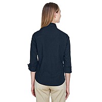 Ladies Perfect Fit34-Sleeve Stretch Poplin Blouse - LIME - S(D0102H7YEBT)