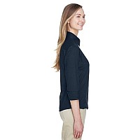 Ladies Perfect Fit34-Sleeve Stretch Poplin Blouse - LIME - S(D0102H7YEBT)