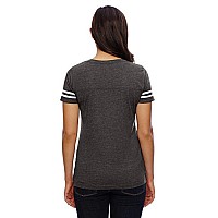 Ladies Football T-Shirt - BLAcK WHITE - 2XL(D0102H2HPHA)