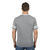 Adult TRI-BLEND Varsity Ringer T-Shirt - TRU BLU HTH OXF - XL(D0102H7M1Z8)