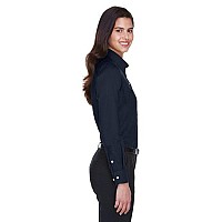 Ladies crown Woven collectionSolid Stretch Twill - BLAcK - XS(D0102H76TRT)