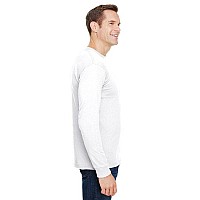 Unisex Union-Made Long-Sleeve Pocket crew T-Shirt - ASH - S(D0102H7MXHP)